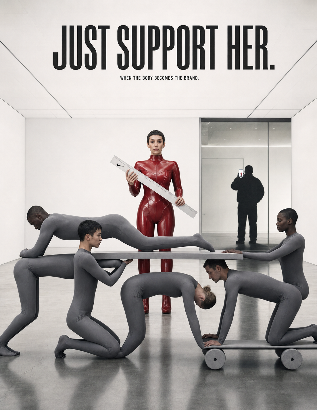 JUST SUPPORT HER. — WHEN THE BODY BECOMES THE BRAND.