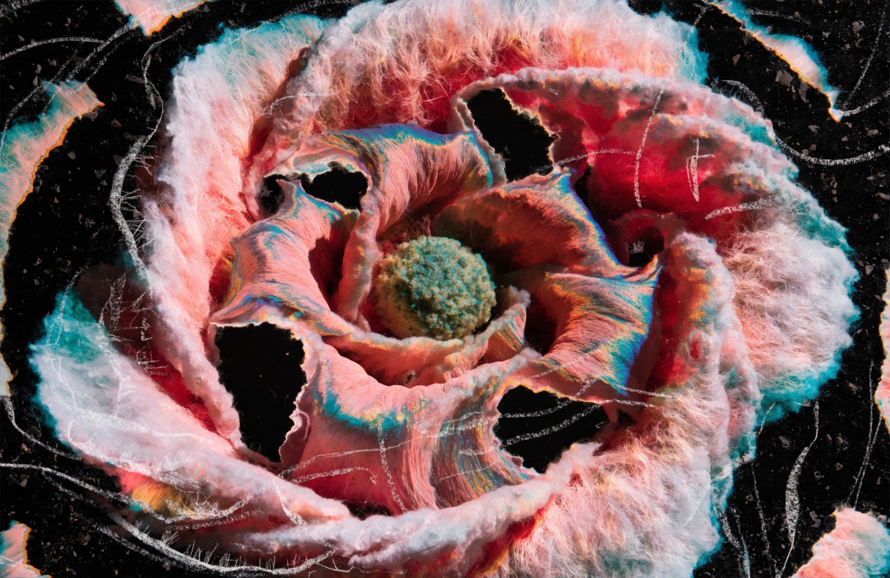 Pink Cotton Spiral