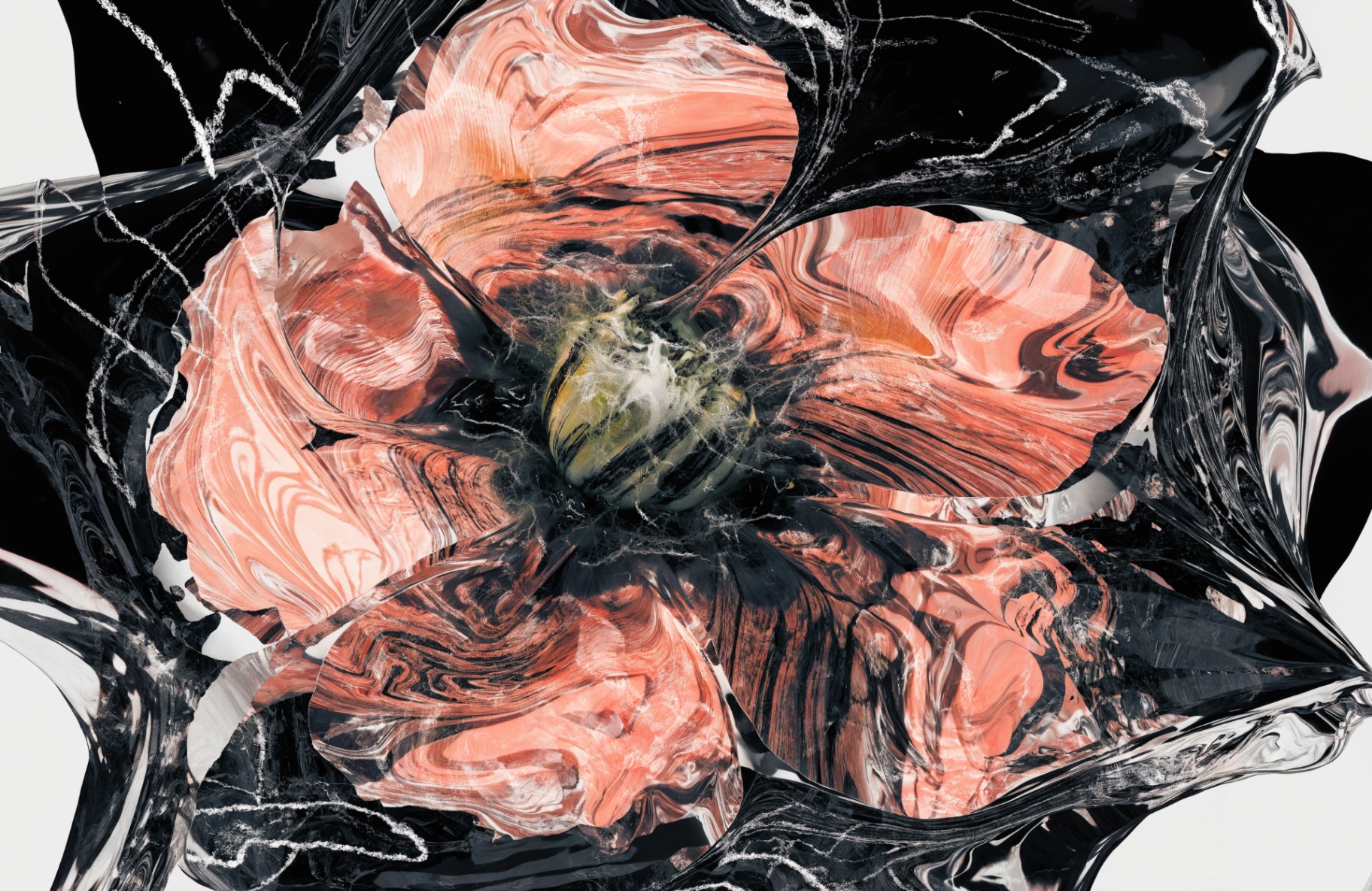 Black-Marbled Peach