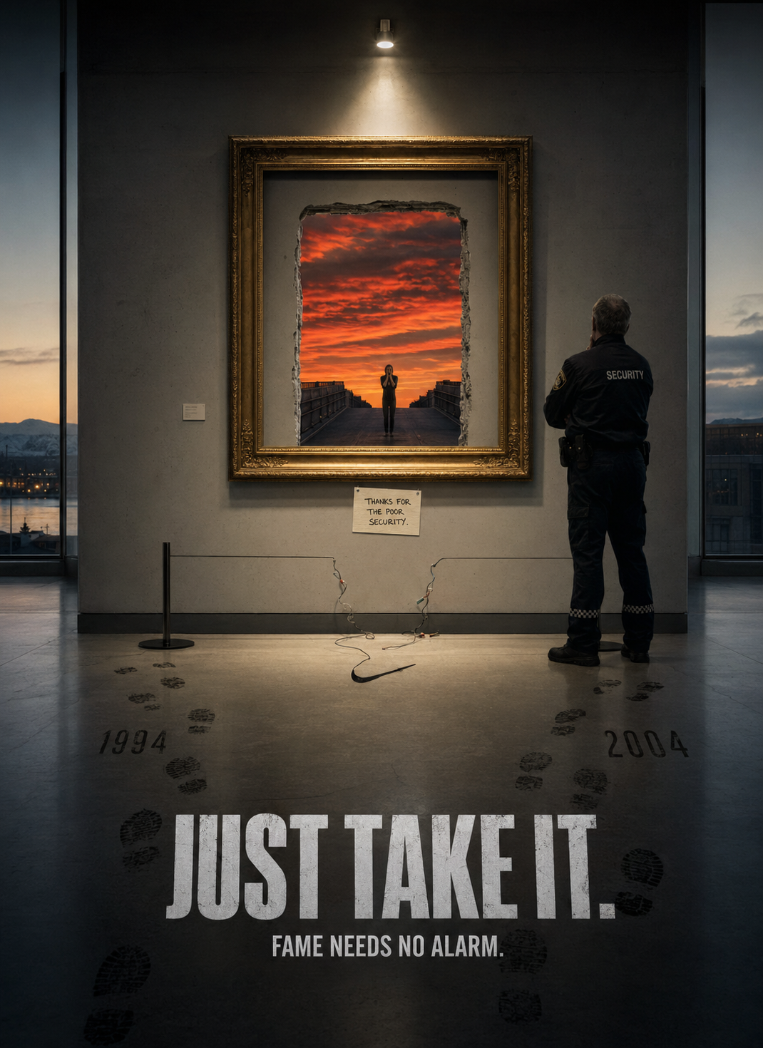 JUST TAKE IT. — FAME NEEDS NO ALARM.