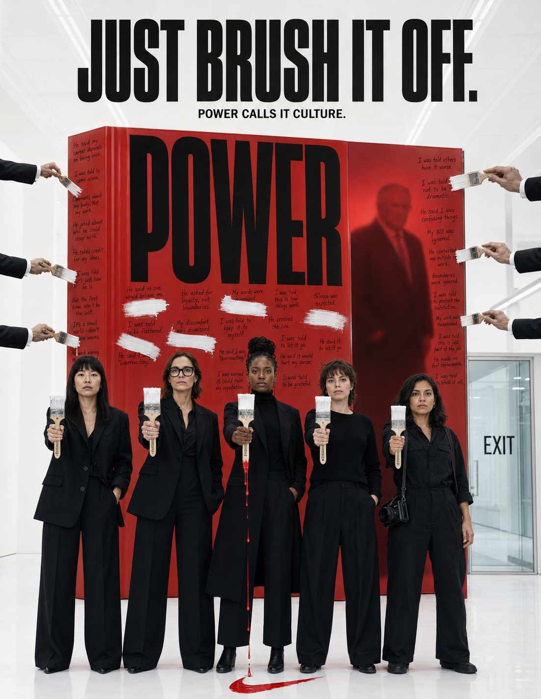 JUST BRUSH IT OFF. — POWER CALLS IT CULTURE.